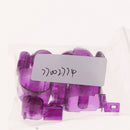Replacement ABXYZ Buttons + Thumbsticks Chrome D-pad Mod Set for Nintendo NGC Purple