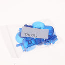 Replacement ABXYZ Buttons + Thumbsticks Chrome D-pad Mod Set for Nintendo NGC Blue
