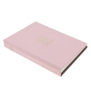 PU Photo Album, Crown Pattern Covers, Holds 80 4" X 6" Photos Storage Pink A