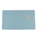 PU Photo Album, Crown Pattern Covers, Holds 80 4" X 6" Photos Storage Blue
