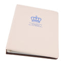 PU Photo Album, Crown Pattern Covers, Holds 80 4" X 6" Photos Storage White