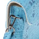 PU Leather Camera Case Bag Cover Protector for Fuji Film Instax Mini 8 with Detachable Shoulder Strap, Snap Closure - Blue