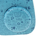 PU Leather Camera Case Bag Cover Protector for Fuji Film Instax Mini 8 with Detachable Shoulder Strap, Snap Closure - Blue
