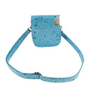PU Leather Camera Case Bag Cover Protector for Fuji Film Instax Mini 8 with Detachable Shoulder Strap, Snap Closure - Blue