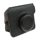 PU Leather Bag Pouch Protective Case For Fujifilm Instax Wide 300 Polaroid Cameras with Shoulder Strap - Black