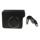 PU Leather Bag Pouch Protective Case For Fujifilm Instax Wide 300 Polaroid Cameras with Shoulder Strap - Black