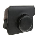 PU Leather Bag Pouch Protective Case For Fujifilm Instax Wide 300 Polaroid Cameras with Shoulder Strap - Black