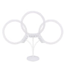 128 Pieces LED 3200K-5500K Photography Ring Light Lamp for Camera Fill Light White