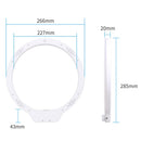 128 Pieces LED 3200K-5500K Photography Ring Light Lamp for Camera Fill Light White