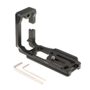 L-shaped Quick Release QR Plate Camera Bracket for Canon EOS 6D - Black