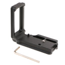 L-shaped Quick Release QR Plate Camera Bracket for Nikon D500 - Black
