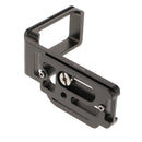 Metal Quick Release QR L-Plate Bracket Suit Camera Grip for Nikon D7100 Arca Swiss - Black
