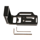 Metal Quick Release QR L-Plate Bracket Suit Camera Grip for Nikon D7100 Arca Swiss - Black