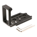 Metal Quick Release QR L-Plate Bracket Suit Camera Grip for Nikon D7100 Arca Swiss - Black