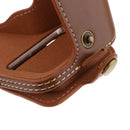 PU Leather Camera Half Case Bag Cover Protector for Sony A9 A7R3 A7RIII, Brown