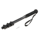 MP408F 64'' Aluminum 4-Section Flip Lock Video Photo Monopod For DSLR Camera Black