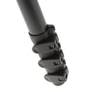 MP408F 64'' Aluminum 4-Section Flip Lock Video Photo Monopod For DSLR Camera Black