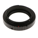 1.25" T Adapter and T2/T Ring Adapter for Canon SLR/DSLR Cameras - Can be Used for Prism Focus and Eyepiece Projection Photography (Black)