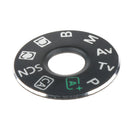 1 Pack Dial Mode Plate Interface Cap Cover + Tape Repair Fix Part for Canon EOS 6D Digital SLR Camera- Black