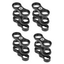 1'' Inch Standard Ball Clamp for the 1'' Ball Underwater Light Arm System - Pack of 4 (Black)