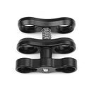1'' Inch Standard Ball Clamp for the 1'' Ball Underwater Light Arm System - Pack of 4 (Black)
