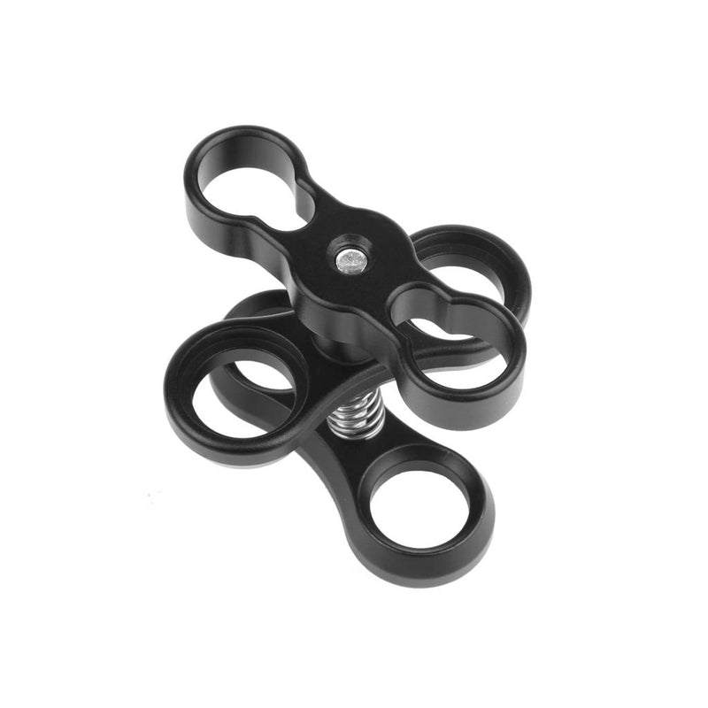 1'' Inch Standard Ball Clamp for the 1'' Ball Underwater Light Arm System - Pack of 6 (Black)