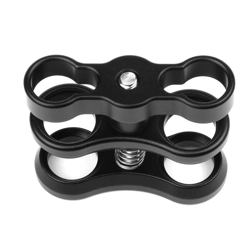 1'' Inch Standard Ball Clamp for the 1'' Ball Underwater Light Arm System - Pack of 6 (Black)