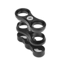 1'' Inch Standard Ball Clamp for the 1'' Ball Underwater Light Arm System - Pack of 6 (Black)