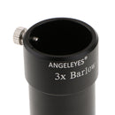 Metal 1.25inch / 31.75mm Economy 3X ED Barlow Lens for Telescope Eyepieces Black