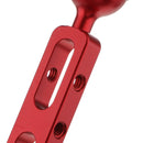 7.87'' / 20cm Aluminum Dual Ball Joint Extension Arm For Diving Underwater Camera Red