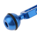 7.87'' / 20cm Aluminum Dual Ball Joint Extension Arm For Diving Underwater Camera Blue