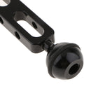 7.87'' / 20cm Aluminum Dual Ball Joint Extension Arm For Diving Underwater Camera Black