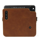 Photo Camera Leather Bag Cover Pouch Anti-scratch Protective Case with Strap for Fuji Polaroid Mini 8/8+/9/25/50s Instant, Brown