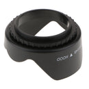 49mm Screw Mount Reversible Tulip Flower Crown Petal Shaped Camera Lens Hood
