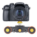 YELANGU Motorized Electric Autodolly L3 Pully Car Rolling Track Slider for Phone and DSLR Camera (Black)
