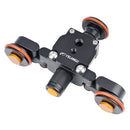 YELANGU Motorized Electric Autodolly L3 Pully Car Rolling Track Slider for Phone and DSLR Camera (Black)