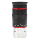 Eyepiece Lens for 1.25" Telescope Reflector Refractor Fully Multi-coated Green Purple Film Higher View Magnification Brightness 6mm Focal Length
