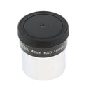 4mm 1.25inch Plossl Telescope Eyepiece Lens - 4-element Plossl Design - Threaded for Standard 1.25inch Astronomy Filters