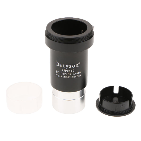 1.25 Inch 3xBarlow Lens 3-Element Fully Multi-Coated for Telescope - Accept 1.25inch Filters-Also Can Be Used for Astronomical Photography