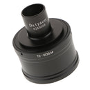 T T2 Ring for Canon EOSM M10 M3 M5 M6 Mirrorless Camera Lens + 23.2mm Microscope Mount Tube - Black