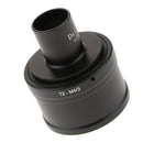 T T2 Ring for Olympus Panasonic Micro 4/3 Camera Lens + 23.2mm Microscope Mount Tube - Black
