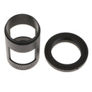 T Ring Lens Adapter for Nikon DSLR SLR Photography Sleeve M42 Thread Aluminum for Landscape Lens Spotting Scope (Black)