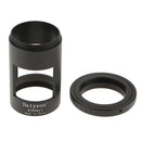 T Ring Lens Adapter for Nikon DSLR SLR Photography Sleeve M42 Thread Aluminum for Landscape Lens Spotting Scope (Black)