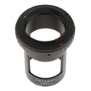 T Ring Camera Adapter for Olympus DSLR SLR Photography Sleeve M42 Thread Aluminum for Landscape Lens Spotting Scope (Black)