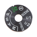 1 Pack Dial Mode Plate Interface Cap Cover Repair Part for Nikon D750 Digital Camera - Black