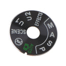 1 Pack Dial Mode Plate Interface Cap Cover Repair Part for Nikon D750 Digital Camera - Black