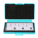 Memory Card Storage Box Carrying Pouch Case Holder Wallet for 6 Pieces SD & 6 Pieces TF - Sky Blue