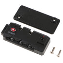 TSA 007 Secure Luggage 3 Digit Combination Lock Suitcase Bag Code Lock Padlock - Portable and Lightweight - TSA13282 Black