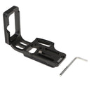 L-shaped Quick Release QR Plate Camera Bracket for Nikon D800 D810 Arca Swiss - Black
