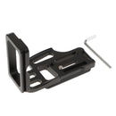 L-shaped Quick Release QR Plate Camera Bracket for Nikon D800 D810 Arca Swiss - Black